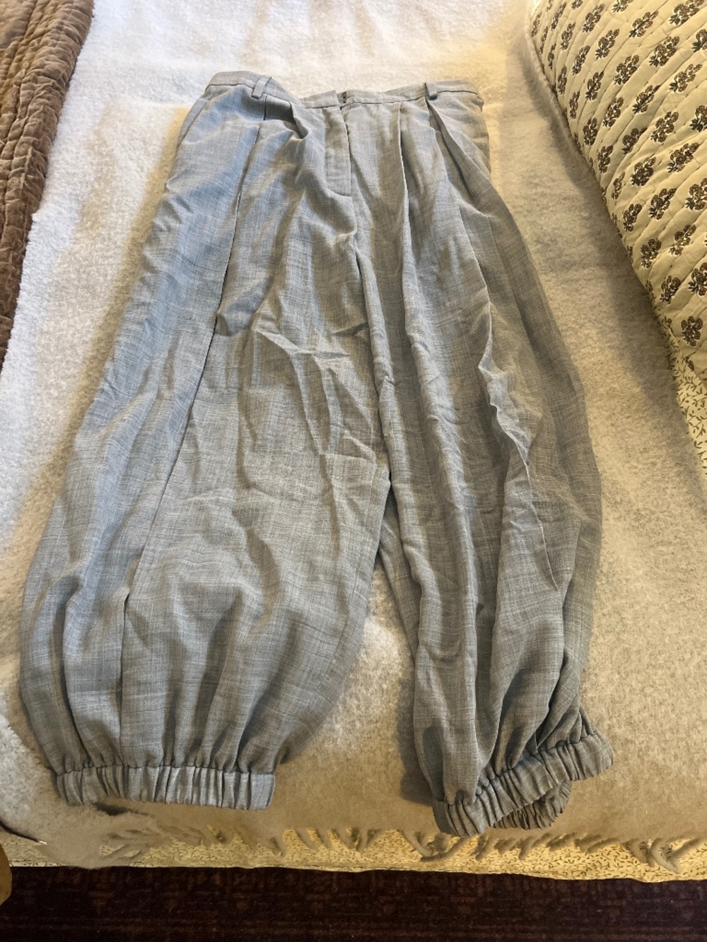 Tibi sheer wool gauze balloon pants